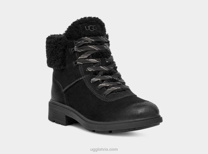 sievietes UGG harisons mājīgas mežģīnes Z48J662 melns