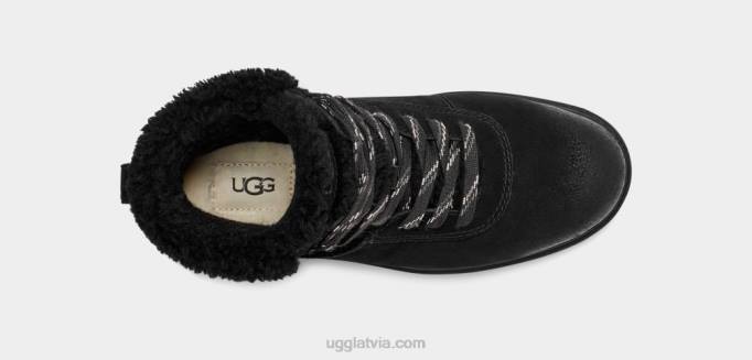sievietes UGG harisons mājīgas mežģīnes Z48J662 melns