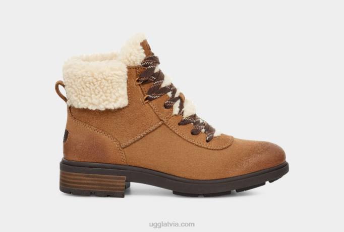 sievietes UGG harisons mājīgas mežģīnes Z48J663 kastanis