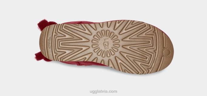 sievietes UGG klasiskā mantojuma loks Z48J53 sarkanvīns