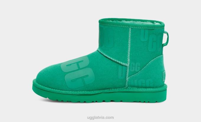 sievietes UGG klasiska mini izkliedes grafika Z48J49 smaragda zaļš