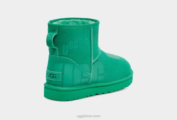 sievietes UGG klasiska mini izkliedes grafika Z48J49 smaragda zaļš