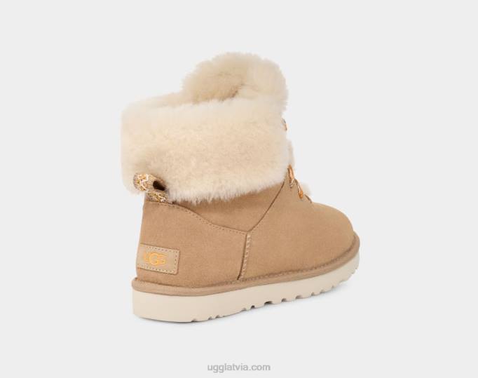 sievietes UGG klasiskas mini kalnu mežģīnes Z48J34 smiltis