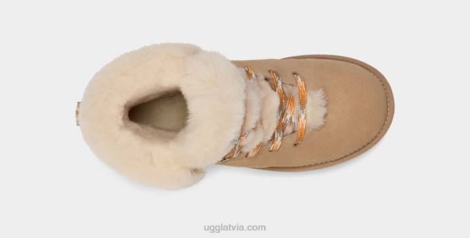 sievietes UGG klasiskas mini kalnu mežģīnes Z48J34 smiltis