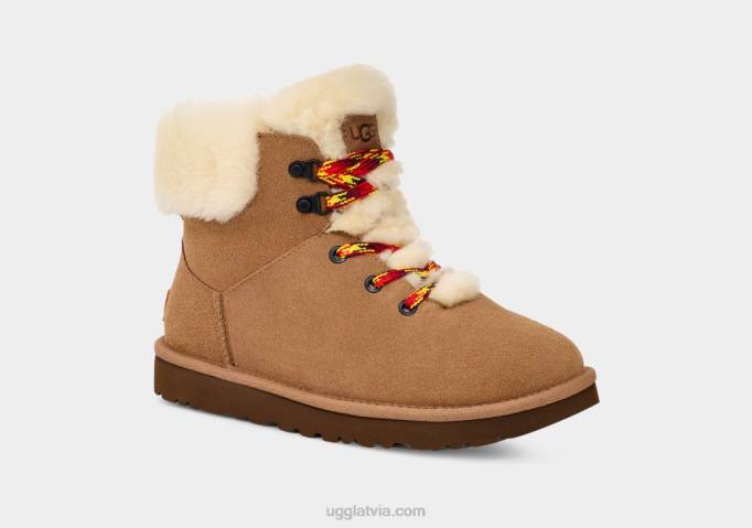 sievietes UGG klasiskas mini kalnu mežģīnes Z48J532 kastanis