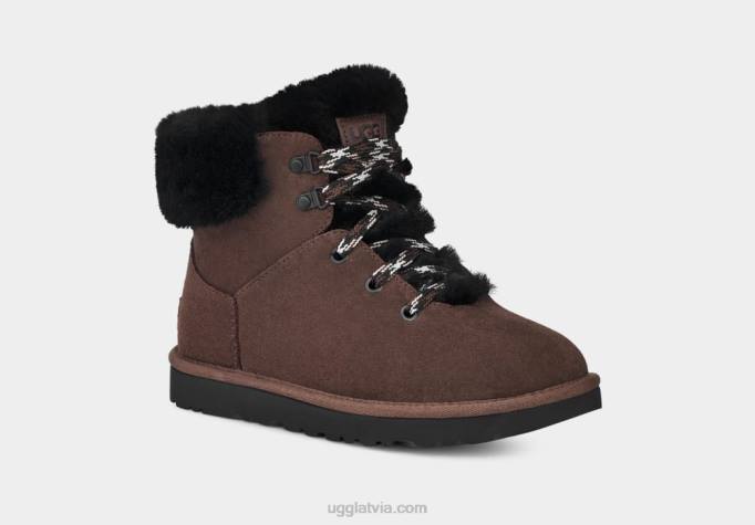 sievietes UGG klasiskas mini kalnu mežģīnes Z48J533 sadedzināts ciedrs