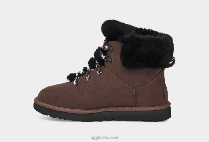 sievietes UGG klasiskas mini kalnu mežģīnes Z48J533 sadedzināts ciedrs
