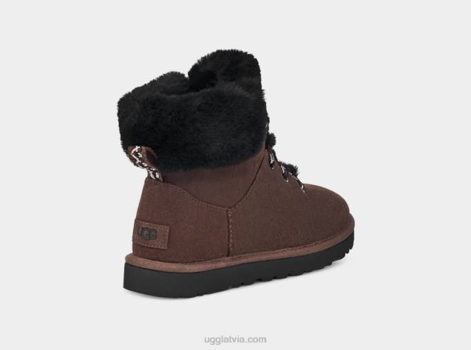 sievietes UGG klasiskas mini kalnu mežģīnes Z48J533 sadedzināts ciedrs