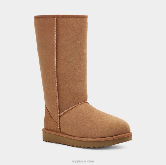 sievietes UGG klasisks augsts ii zābaks Z48J564 kastanis
