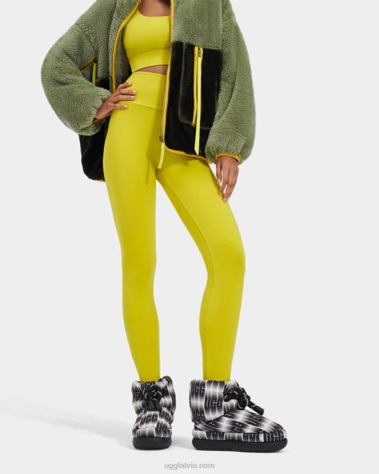 sievietes UGG klasisks maxi viļņa garums īss Z48J672 melns balts