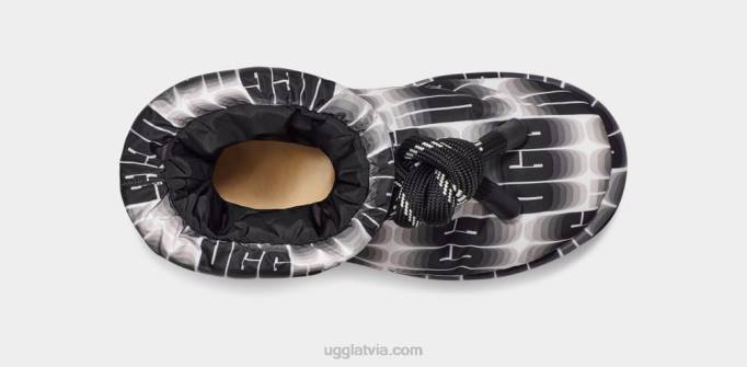 sievietes UGG klasisks maxi viļņa garums īss Z48J672 melns balts