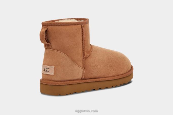sievietes UGG klasisks mini ii zābaks Z48J473 kastanis