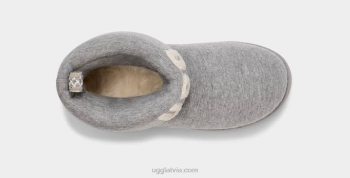 sievietes UGG klasisks mini kažokādas džersijs mājīgs Z48J753 Ronis