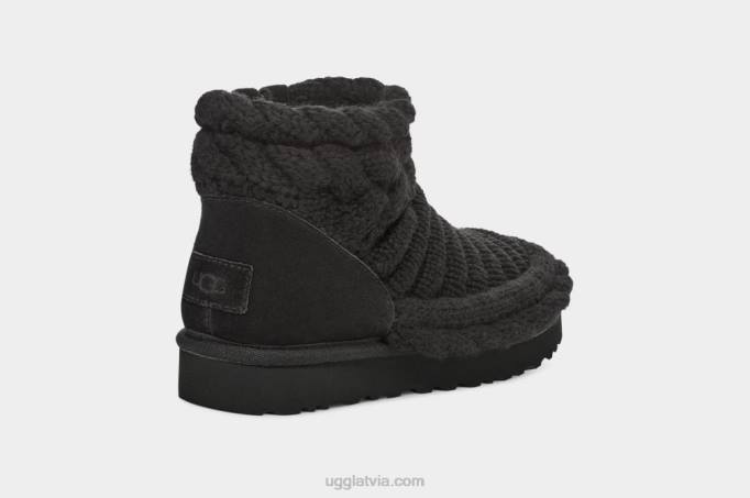 sievietes UGG klasisks mini kupls adījums Z48J702 melns