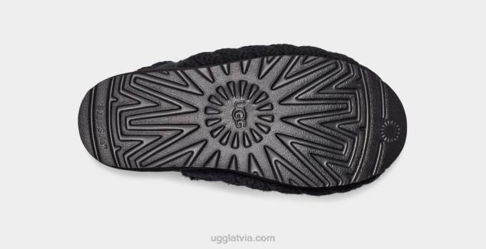 sievietes UGG klasisks mini kupls adījums Z48J702 melns