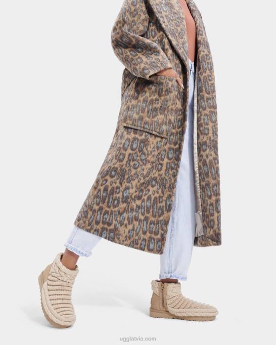 sievietes UGG klasisks mini kupls adījums Z48J703 dabisks
