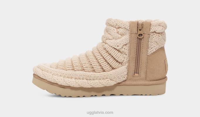 sievietes UGG klasisks mini kupls adījums Z48J703 dabisks