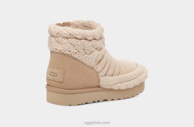 sievietes UGG klasisks mini kupls adījums Z48J703 dabisks
