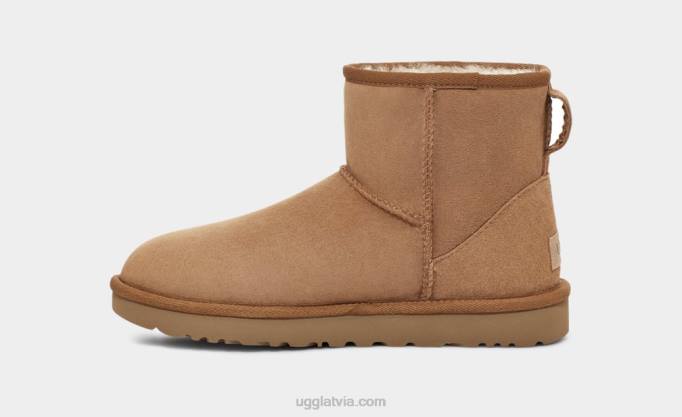 sievietes UGG klasisks mini reģenerācija Z48J5 kastanis
