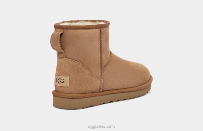 sievietes UGG klasisks mini reģenerācija Z48J5 kastanis