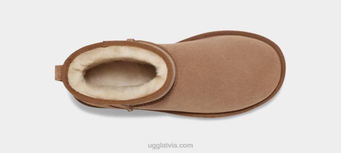 sievietes UGG klasisks mini reģenerācija Z48J5 kastanis