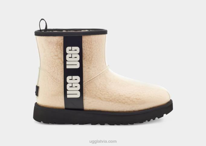 sievietes UGG klasisks skaidrs mini Z48J2218 dabīgs/melns