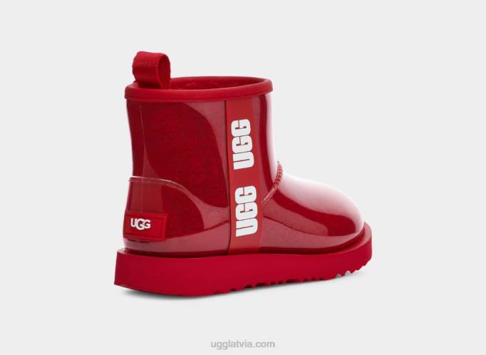 sievietes UGG klasisks skaidrs mini Z48J774 samba sarkana