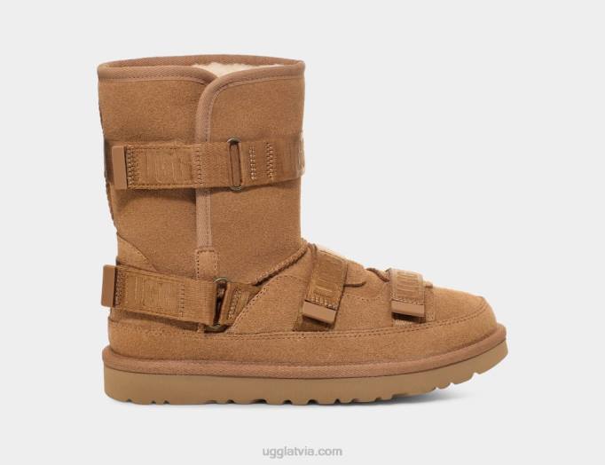 sievietes UGG klasisks īss hibrīds Z48J851 kastanis