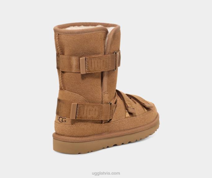 sievietes UGG klasisks īss hibrīds Z48J851 kastanis