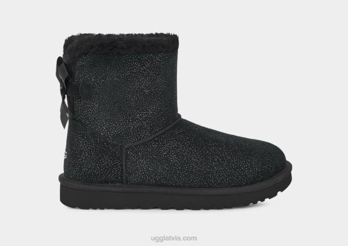 sievietes UGG mini Bailey priekšgala mirgošana Z48J627 melns