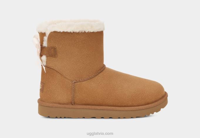 sievietes UGG mini Bailey priekšgala mirgošana Z48J628 kastanis