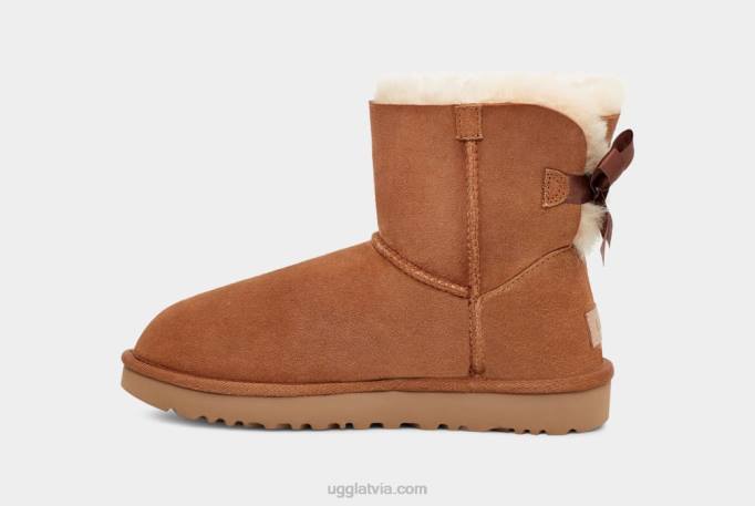 sievietes UGG mini bailey bow ii boot Z48J359 kastanis