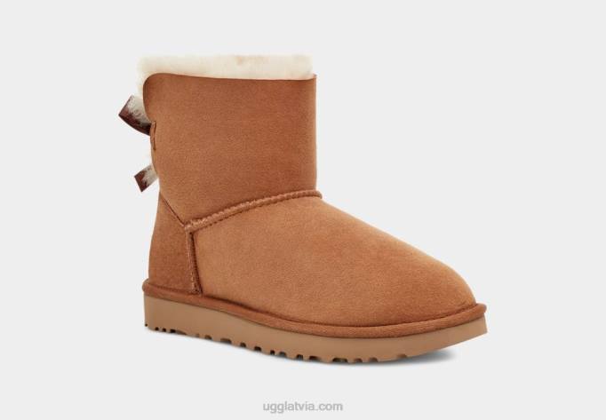 sievietes UGG mini bailey bow ii boot Z48J359 kastanis