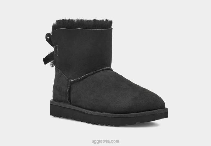 sievietes UGG mini bailey bow ii boot Z48J360 melns