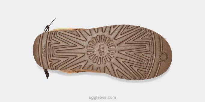 sievietes UGG mini bailey bow plaid punk Z48J859 kastanis