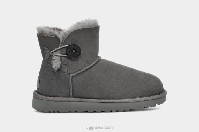 sievietes UGG mini bailey button ii boot Z48J362 pelēks