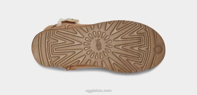 sievietes UGG mini bailey button ii boot Z48J363 kastanis