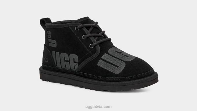 sievietes UGG neumel izkliedes grafika Z48J725 melns