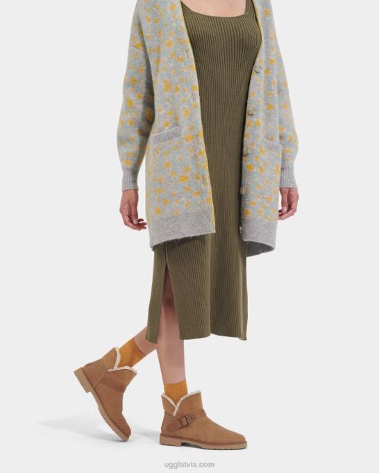 sievietes UGG romantiski īsa sprādze Z48J2129 kastanis