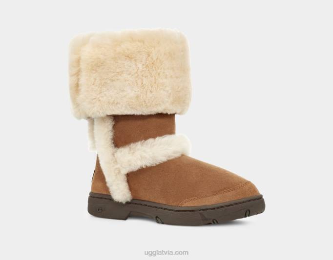 sievietes UGG sunburst garš Z48J594 kastanis