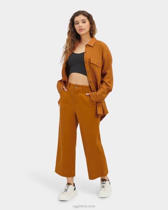 sievietes UGG etna bikses Z48J2077 brūnās sinepes