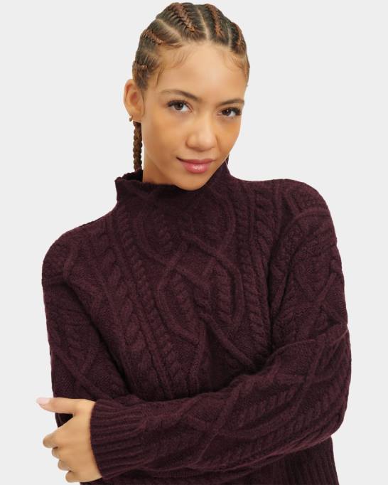 sievietes UGG janae kabeļa adīts džemperis Z48J95 att