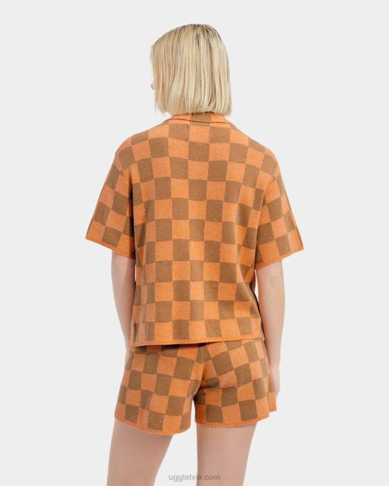 sievietes UGG jeannie pogām džemperis Z48J973 oranžs/brūns