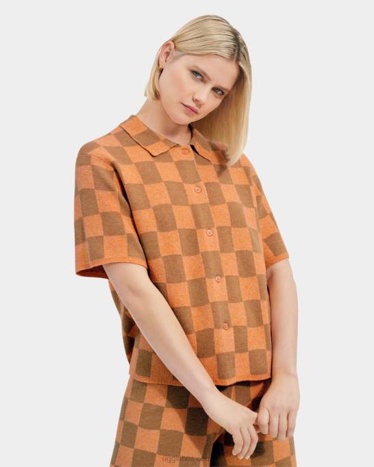 sievietes UGG jeannie pogām džemperis Z48J973 oranžs/brūns