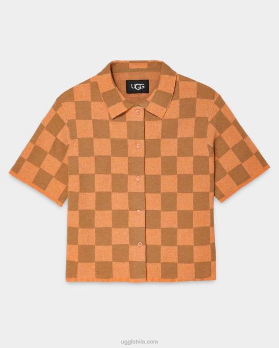 sievietes UGG jeannie pogām džemperis Z48J973 oranžs/brūns