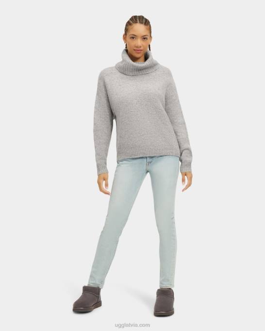 sievietes UGG lylah rollneck džemperis Z48J91 pelēki virši