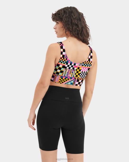 sievietes UGG Zayley bralete Z48J1264 melni vairāku čeki