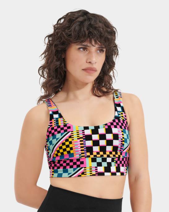 sievietes UGG Zayley bralete Z48J1264 melni vairāku čeki