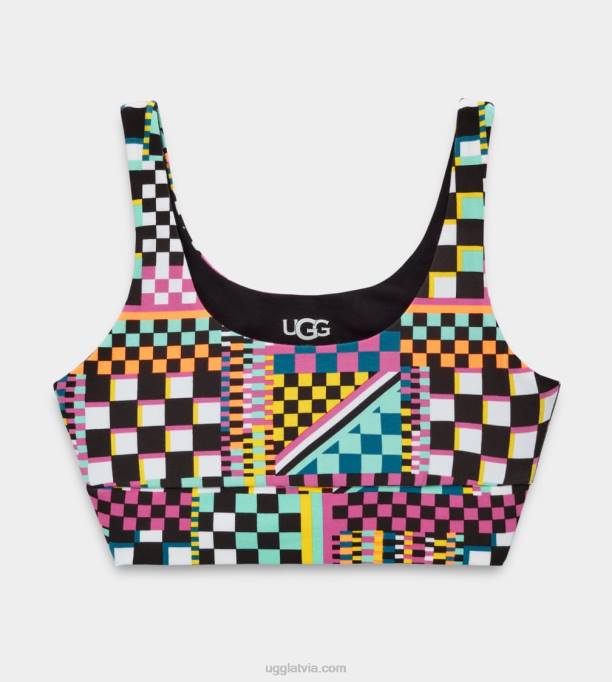 sievietes UGG Zayley bralete Z48J1264 melni vairāku čeki