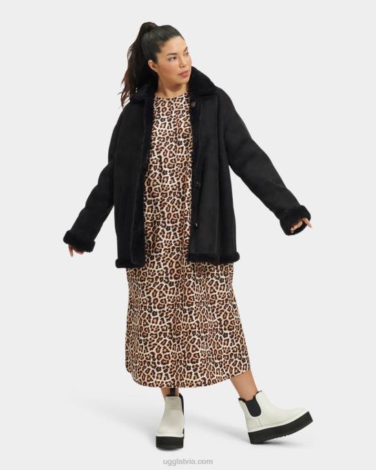 sievietes UGG Faydon reversable shearling jaka Z48J2267 melns